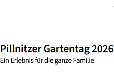 Einladung Pillnitzer Gartentag 2026