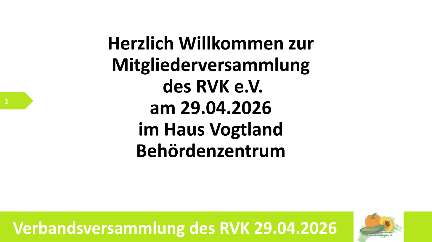 Präsentationen der Mitgliederversammlungen